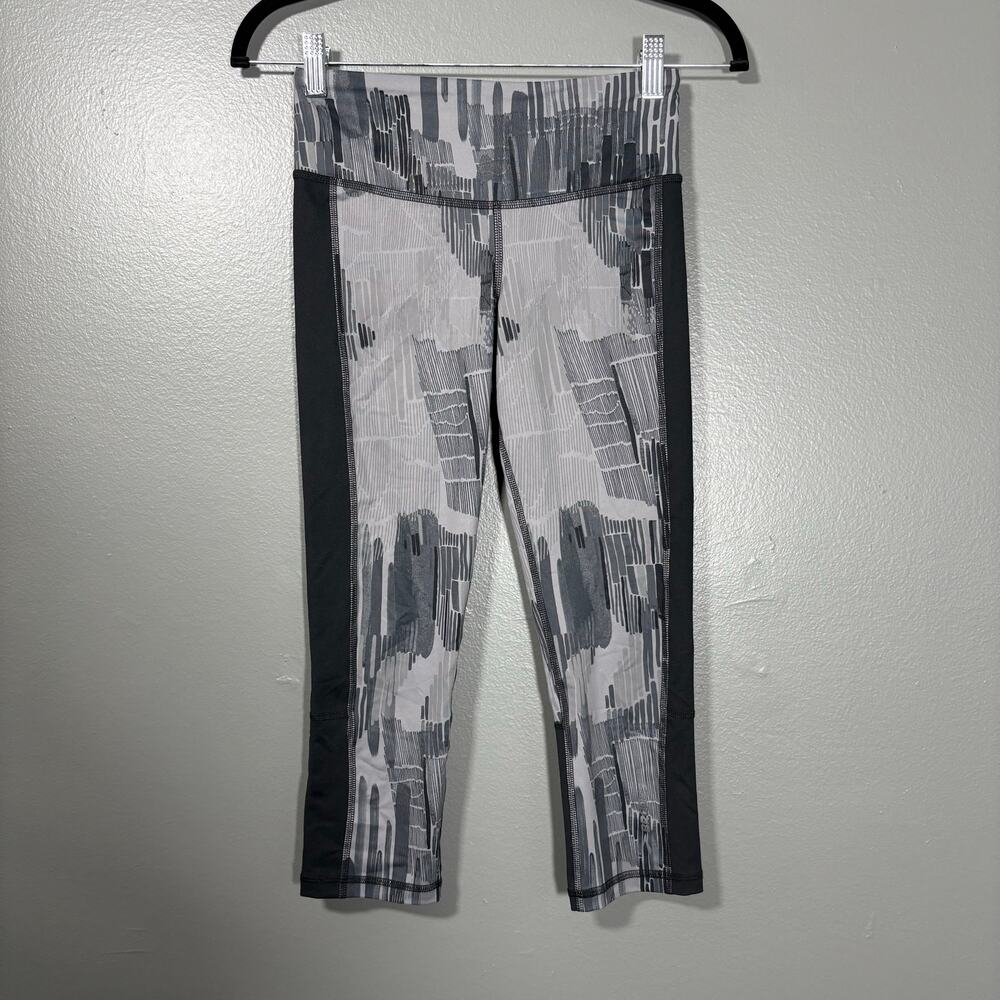 Brooks Women's Greenlight Tight Black/Gray Patterned Capris - XS - Activewear